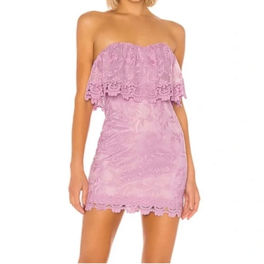Lovers + Friends Strapless Lace Dress in size Small. New Without Tag.